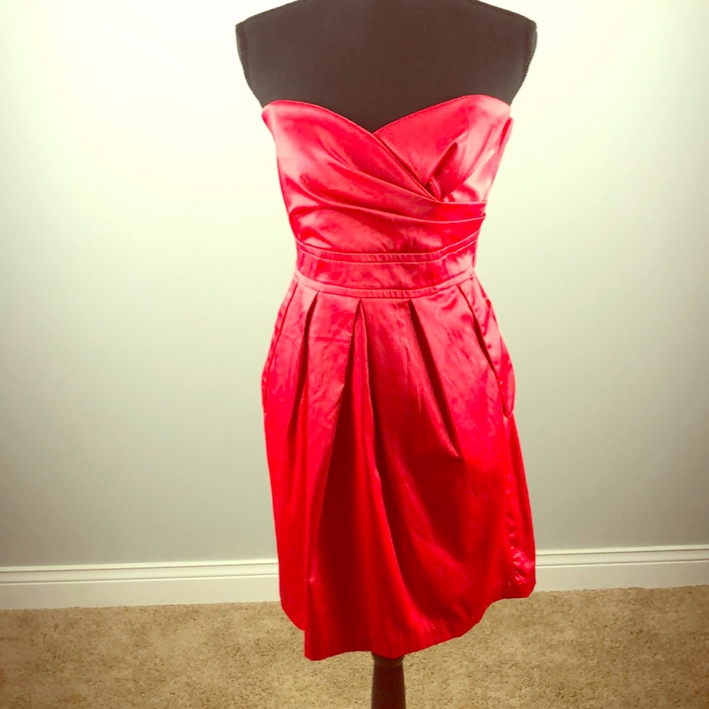 Teeze Me- Watermelon Strapless Dress- Size 13